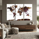 World Map Canvas Print – Detailed Map of the World Wall Art by MyGreatCanvas | Canvas Wall Art Prints | Photo Prints & Wall Decor