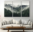 Misty Forest Canvas Print Wall Art Premium Canvas Print a