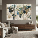 Framed Vintage World Map Wall Art – Abstract Map Canvas by MyGreatCanvas | Canvas Wall Art Prints | Photo Prints & Wall Decor