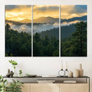 Mountain Sunrise Wall Art – Framed Pine Forest Canvas by MyGreatCanvas | Canvas Wall Art Prints | Photo Prints & Wall Decor