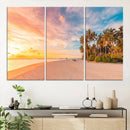 Tropical Beach Wall Art Canvas Print – Framed Palm Trees by MyGreatCanvas | Canvas Wall Art Prints | Photo Prints & Wall Decor