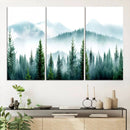 Pine Forest Wall Art Canvas Print – Misty Mountains Foggy by MyGreatCanvas | Canvas Wall Art Prints | Photo Prints & Wall Decor