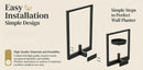 Metal Wall Frame Set with Shelf, Window-Style Holder for Small Pots & Home Decor by 2Dropme