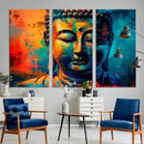 Colorful Buddha Wall Art – Framed Abstract Portrait Canvas by MyGreatCanvas | Canvas Wall Art Prints | Photo Prints & Wall Decor