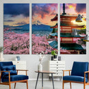 Mount Fuji Cherry Blossom Wall Art Canvas Print – Framed by MyGreatCanvas | Canvas Wall Art Prints | Photo Prints & Wall Decor