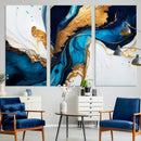 Gold Blue Abstract Canvas Print, Elegant Navy and Gold by MyGreatCanvas | Canvas Wall Art Prints | Photo Prints & Wall Decor