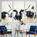 Texas Longhorn Wall Art Canvas Print – Majestic Horned Bull