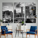 Black and White Atlanta Wall Art Canvas Print by MyGreatCanvas | Canvas Wall Art Prints | Photo Prints & Wall Decor