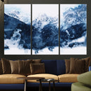 Abstract Blue Mountain Canvas Wall Art – Modern Triptych by MyGreatCanvas | Canvas Wall Art Prints | Photo Prints & Wall Decor