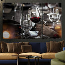 Red Wine and Glass Canvas Print by MyGreatCanvas | Canvas Wall Art Prints | Photo Prints & Wall Decor