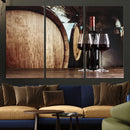 Wine and Barrel Wall Art Canvas Print by MyGreatCanvas | Canvas Wall Art Prints | Photo Prints & Wall Decor