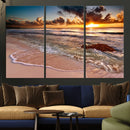 Sunset on Ocean Wall Art Canvas Print by MyGreatCanvas | Canvas Wall Art Prints | Photo Prints & Wall Decor