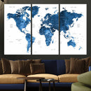 World Map Canvas Print – Framed Detailed Map of the World by MyGreatCanvas | Canvas Wall Art Prints | Photo Prints & Wall Decor