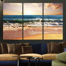 Serene Beach Path Canvas Art, Giclee Canvas Print with