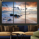 Serene Weather On The Beach Wall Art Canvas Print