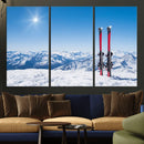 Ski Season Snow Wall Art Canvas Print