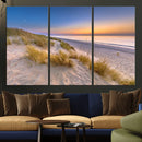 Sunrise On The Beach Wall Art Canvas Print