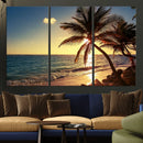 Sunset Palm Trees Wall Art Canvas Print by MyGreatCanvas | Canvas Wall Art Prints | Photo Prints & Wall Decor