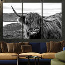 Longhorn Steer Canvas Print Wall Art, Highland Cow Canvas by MyGreatCanvas | Canvas Wall Art Prints | Photo Prints & Wall Decor