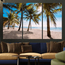 Palm Beach Tropical Island Wall Art Canvas Print