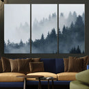Foggy Pine Forest Wall Art Canvas Print by MyGreatCanvas | Canvas Wall Art Prints | Photo Prints & Wall Decor