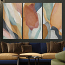 Boho Wall Art Canvas Print Set, Watercolor Boho Wall Art