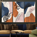 Boho Wall Art Canvas Print Set Mid-Century Prints Bohemian