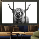 Fanny Scottish Highland Cow Cattle Art Print Farmhouse Wall by MyGreatCanvas | Canvas Wall Art Prints | Photo Prints & Wall Decor
