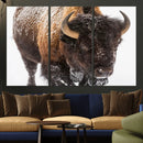 Bison Wall Art Canvas Print For Farmhouse, Wild Animal Wall by MyGreatCanvas | Canvas Wall Art Prints | Photo Prints & Wall Decor