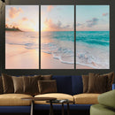 Beach Sunrise Wall Art, Coastal Seascape Canvas Print, Ocean by MyGreatCanvas | Canvas Wall Art Prints | Photo Prints & Wall Decor