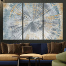 Radiant Abstract Wood Rings Canvas Art – Modern Triptych by MyGreatCanvas | Canvas Wall Art Prints | Photo Prints & Wall Decor