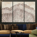 Tree Ring Wall Art Triptych, Rustic Wood Ring Canvas Print, by MyGreatCanvas | Canvas Wall Art Prints | Photo Prints & Wall Decor