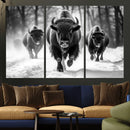 Buffalo Wall Art Canvas Print, Bison Family Wall Art Canvas by MyGreatCanvas | Canvas Wall Art Prints | Photo Prints & Wall Decor