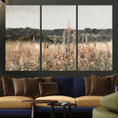 Abstract Wildflower Art Field Landscape Oil Painting Print,