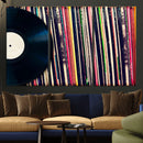 Vinyl Record and Album Collection Canvas Wall Art - Retro