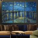 Vincent van Gogh Starry Night over the Rhone Abstract Wall