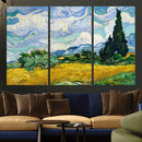 Wheatfield With Cypresses By Van Gogh Painting Wall Art