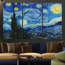 Vincent Van Gogh The Starry Night Abstract Wall Art Canvas
