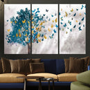 Tree Butterfly Abstract Tree and Butterfly Wall Art Canvas
