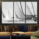 Yacht Sailboat Regatta Canvas Wall Art Canvas Print