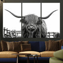 Longhorn Canvas Print, Bighorn Cow Wall Art Canvas Print