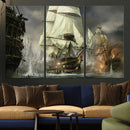 Pirate Ship War Wall Art Canvas Print by MyGreatCanvas | Canvas Wall Art Prints | Photo Prints & Wall Decor