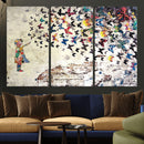 Banksy Wall Art - Banksy Girl Butterfly Graffiti Wall Art