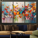 Abstract Butterfly Wall Art Canvas Print