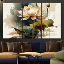 Lotus Flower Watercolor Canvas Print – A Symbol of Serenity by MyGreatCanvas | Canvas Wall Art Prints | Photo Prints & Wall Decor
