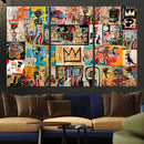 Abstract Art Collage Wall Art Canvas Print – Framed, Ready