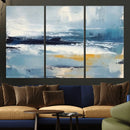 Abstract Ocean Canvas Wall Art - Coastal Blue and Gold by MyGreatCanvas | Canvas Wall Art Prints | Photo Prints & Wall Decor