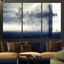 Jesus and the Fading Cross Wall Art Print – Symbol of Faith, by MyGreatCanvas | Canvas Wall Art Prints | Photo Prints & Wall Decor