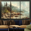 Abstract Acadia National Park Wall Art Canvas Print -