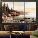 Serene Coastal View of Acadia National Park Wall Art -